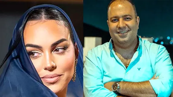 عکس علی اوجی  با جورجینا رودریگز زن رونالدو در عربستان ! /ذوق توی چشمای شوهر نرگس محمدی حلقه زده ! / مهرداد صدیقیان چه لبخندی می زنه به جورجینا !