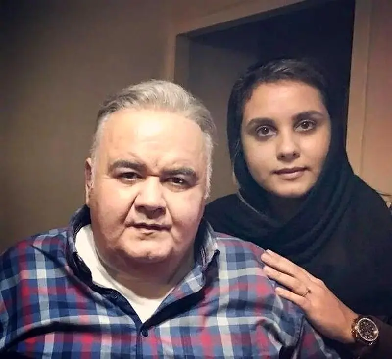 اکبر عبدی و دخترش المیرا