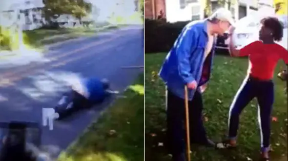 حمله وحشیانه دو دختر نوجوان به پیرمرد 61 ساله (ویدئو رو نگاه کنید)