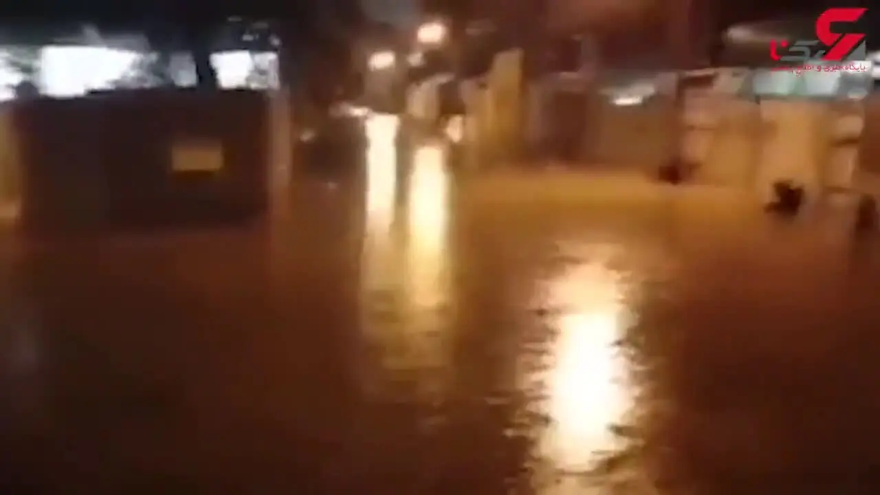 آبادان، خرمشهر و اهواز غرق شدند / سیلاب به راه افتاد+ فیلم