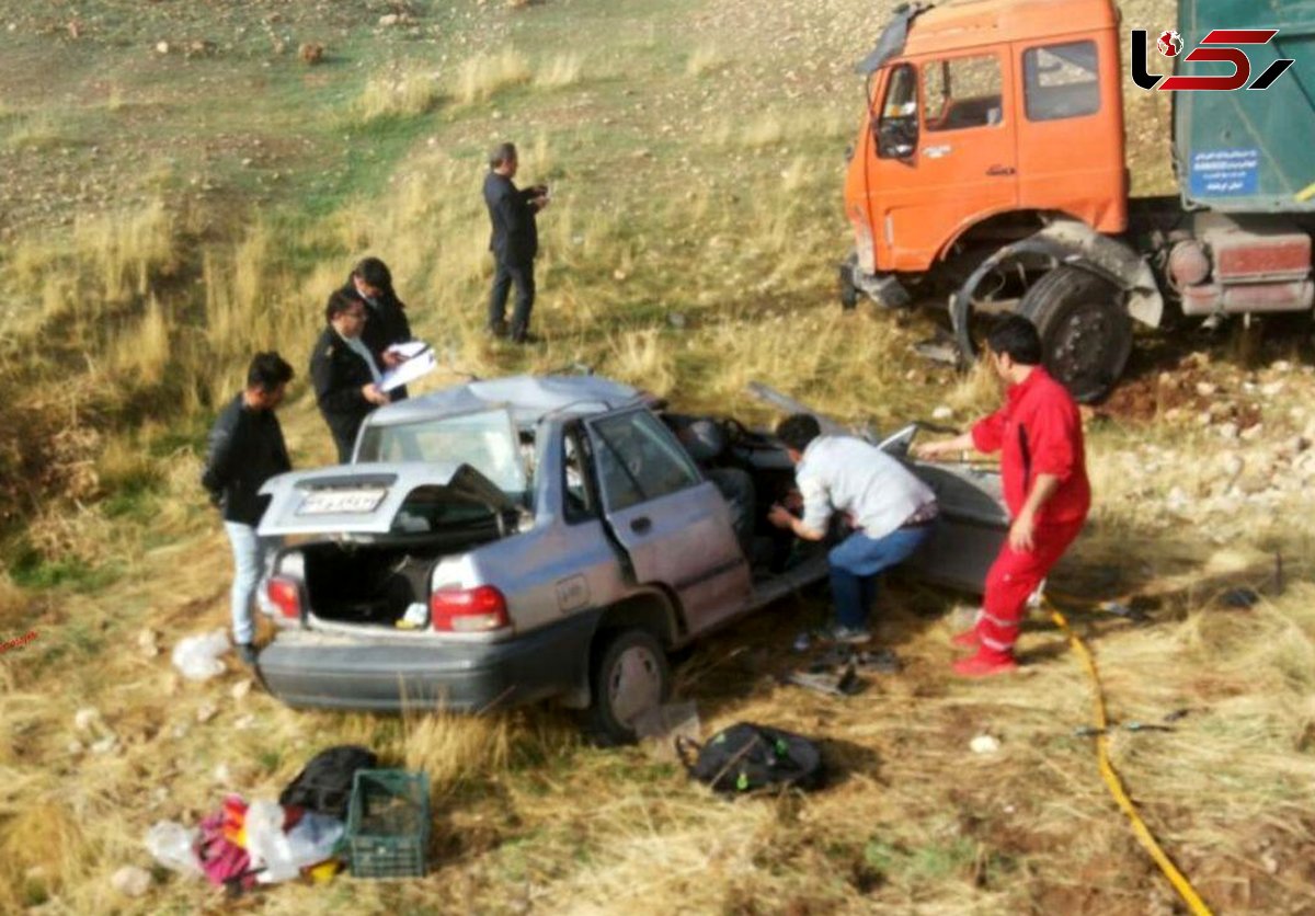 در این ماشین مچاله 4 نفر له شدند + تصاویر از دالاهو