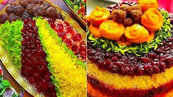 ایده‌ های دیزاین آلبالو پلو مجلسی؛ 15 تزیین خیره‌ کننده و خاص