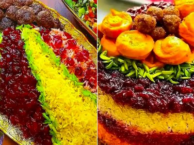 ایده‌ های دیزاین آلبالو پلو مجلسی؛ 15 تزیین خیره‌ کننده و خاص