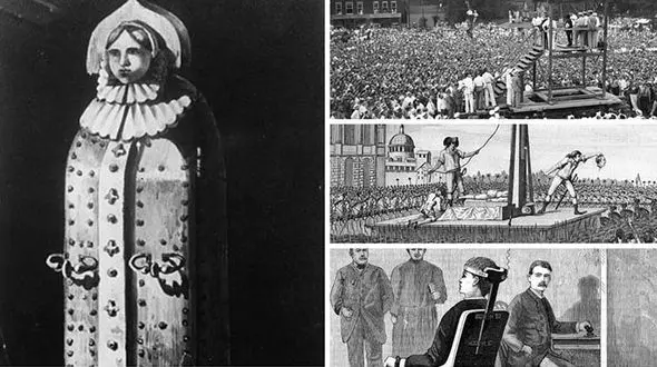 34 روش اعدام / از خفه کردن مجرم اعدام با خاکستر تا قطع عضو+ عکس