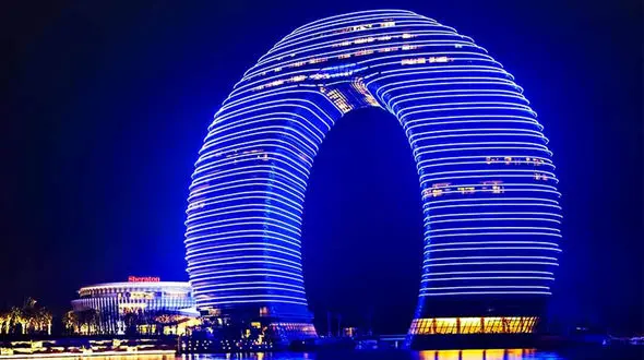 گردترین هتل جهان کجاست؟ / اینجا همه چیز گرد است  + فیلم