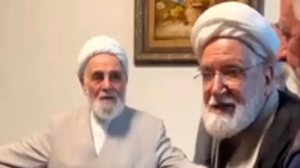 مهدی کروبی بعد از 15 سال به دیدار علی اکبر ناطق‌نوری رفت! + فیلم