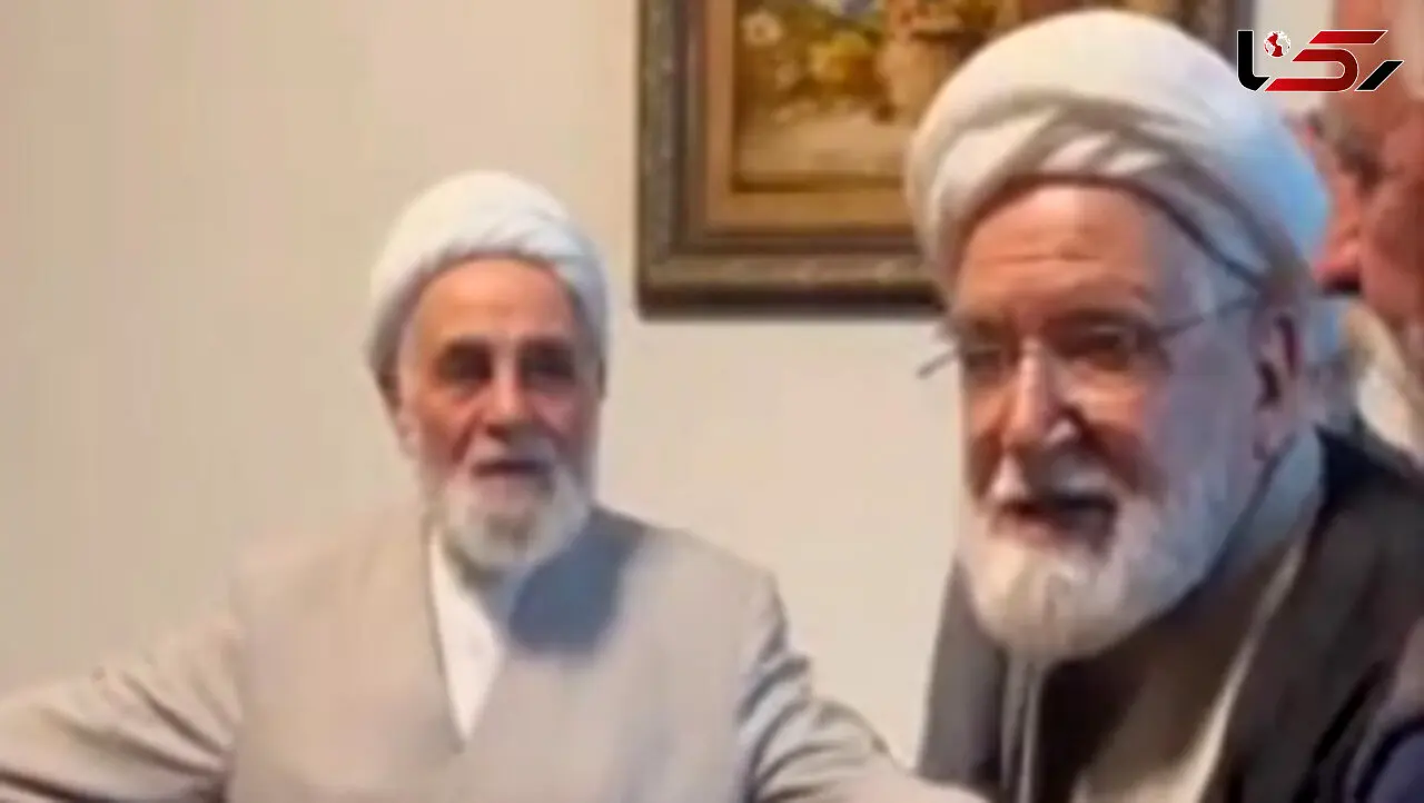 مهدی کروبی بعد از 15 سال به دیدار علی اکبر ناطق‌نوری رفت! + فیلم