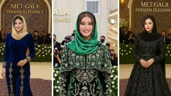 نگاهی به استایل بازیگران ایرانی در مت گالای خیالی / از لیلا حاتمی تا پریناز ایزدیار و مریم مومن