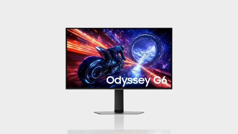 نمایی از جلو مانیتور سامسونگ Odyssey OLED G6