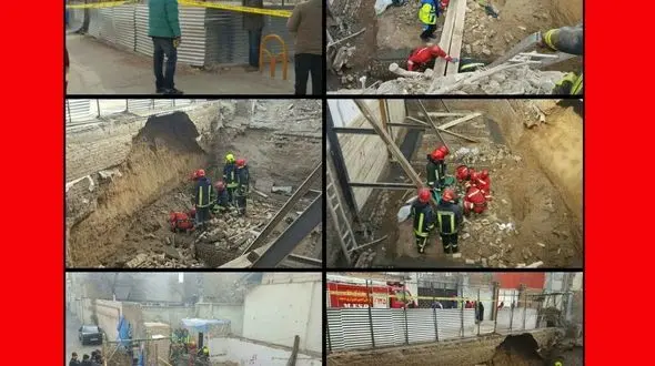 مرد 40 ساله در مشهد زنده زنده دفن شد +عکس