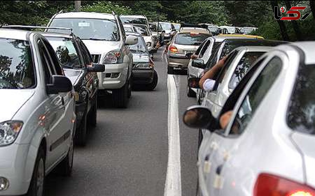 ترافیک در جاده کندوان سنگین است