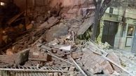 تخریب ساختمان ۳ طبقه در بزرگراه امام علی (ع) + تصاویر