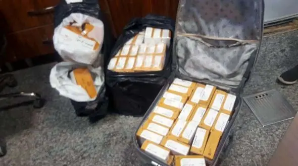 دستگیری مرد عراقی با قرص های غیرمجاز در مرز شلمچه +عکس