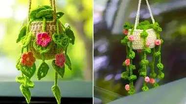 15 مدل جذاب گلدان آویز بافتنی؛ زیبایی دست‌ ساز برای خانه سبز