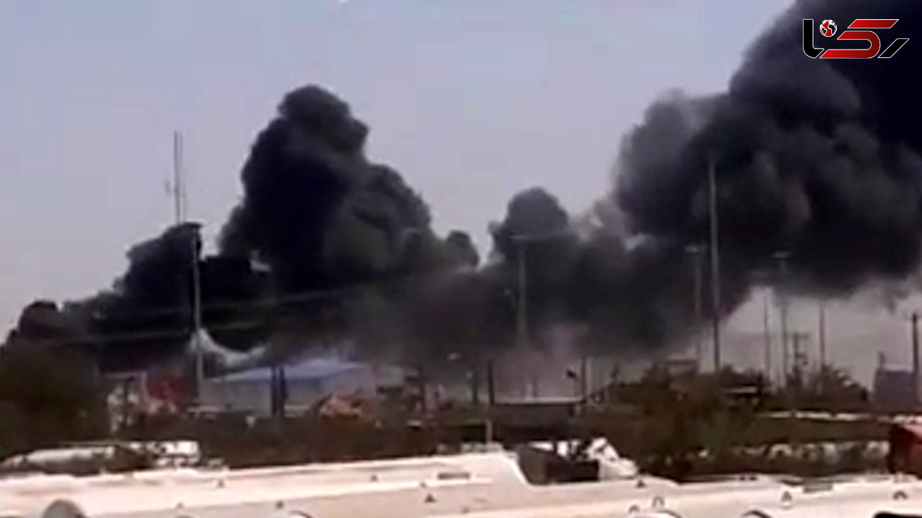 فیلم لحظه آتش‌سوزی کامیونها در گمرک دوغارون در مرز ایران و افغانستان