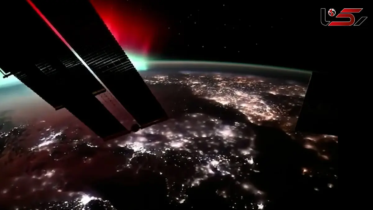 فیلم ثبت شفق قطبی از ایستگاه فضایی بین المللی