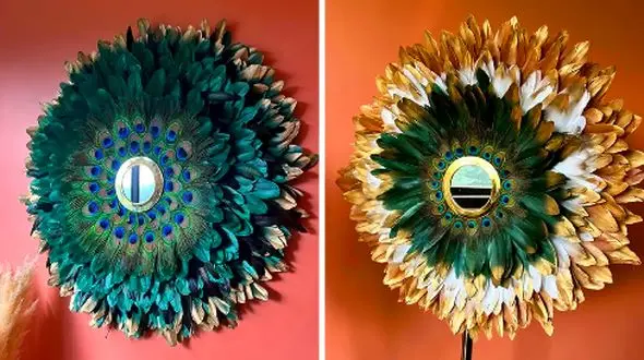 15 مدل آینه پر طاووس؛ انتخابی متفاوت برای دکوراسیون شیک