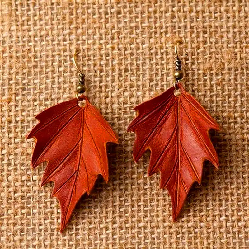 گوشواره‌های چوبی  عکسها