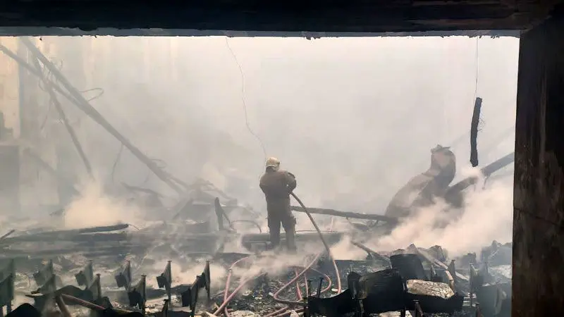 آتش سوزی صبحگاهی در سینما ایران لاله زار