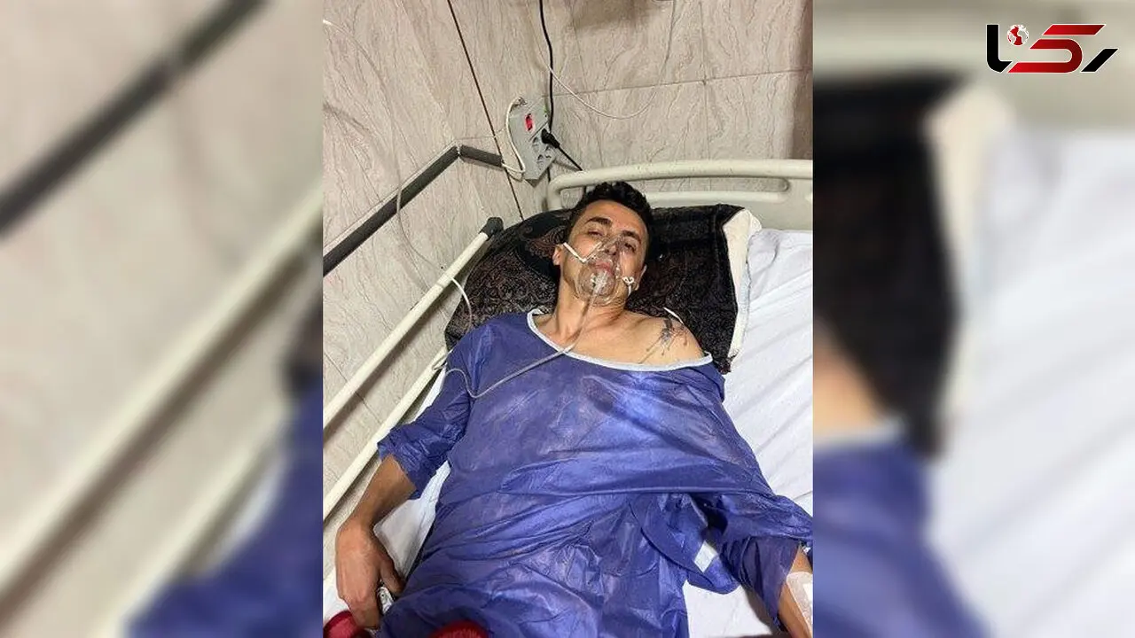 سقوط وحشتناک بازیکن سابق استقلال / مهدی امیرآبادی در بیمارستان بستری شد + عکس