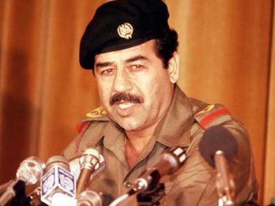 «صدام» در کنار همسر، دختر، داماد و نوه‌هایش 40 سال قبل در خانه سلطنتی اش