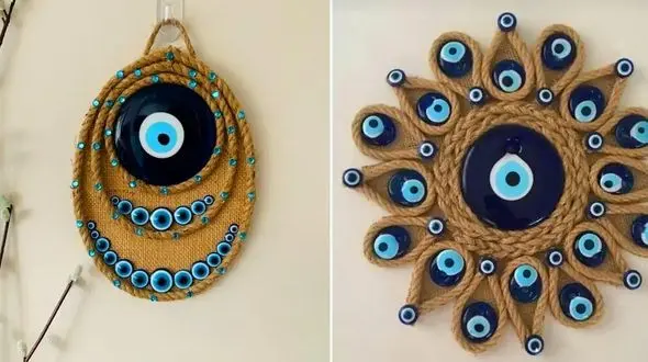 ترکیبی از سنت و مدرنیته با دیوارکوب‌ های فانتزی چشم ‌نظر + 15 عکس دیدنی