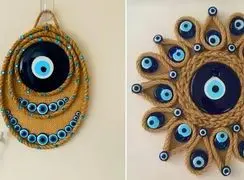 ترکیبی از سنت و مدرنیته با دیوارکوب‌ های فانتزی چشم ‌نظر + 15 عکس دیدنی