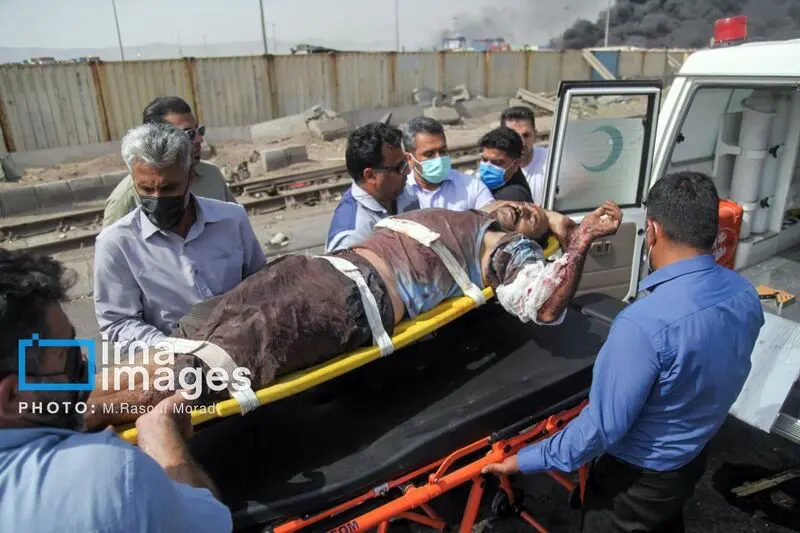 انفجار در اسکله بندر عباس