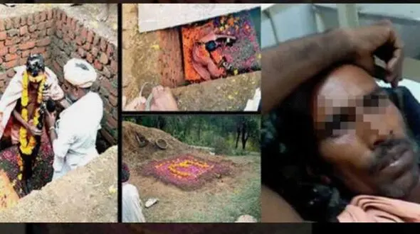 این مرد پس از دفن مرد  و 8 ساعت بعد زنده شد!+عکس
