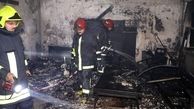آتش سوزی هولناک در مجتمع مسکونی ارومیه با 2 مصدوم