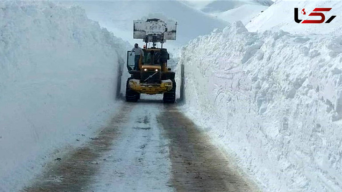 بسته شدن راه ۲۸۳ روستای کردستان به علت بارش برف