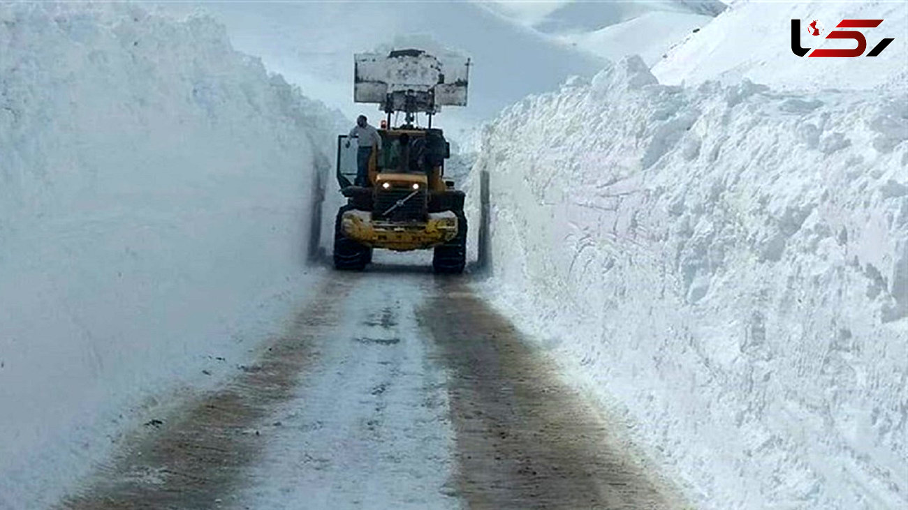 بسته شدن راه ۲۸۳ روستای کردستان به علت بارش برف