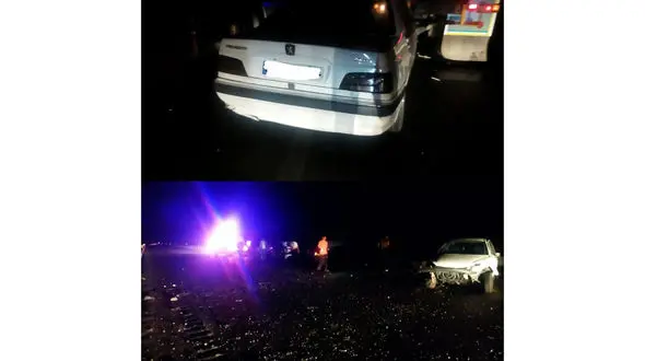 تصادف زنجیره ای 7 خودرو در جاده شاهرود / 8 نفر راهی بیمارستان شدند