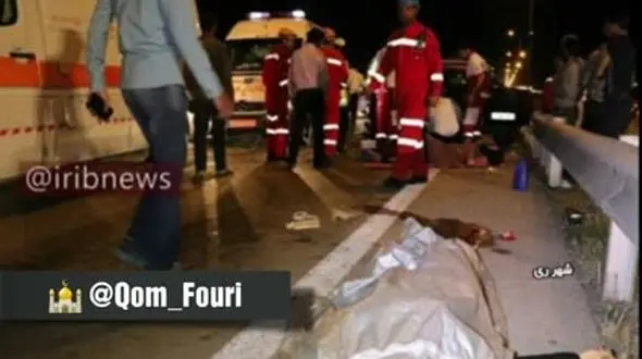 ۸ قربانی در حادثه هولناک مرگبار تهران قم+ فیلم