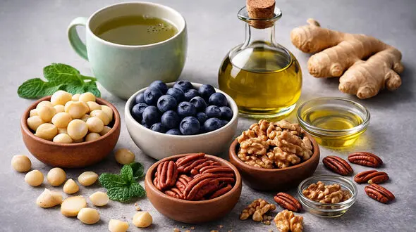 تاثیر گردو، سیر، روغن زیتون و زنجبیل بر پوست؛ 4 خوراکی طبیعی برای کمک به شادابی پوست