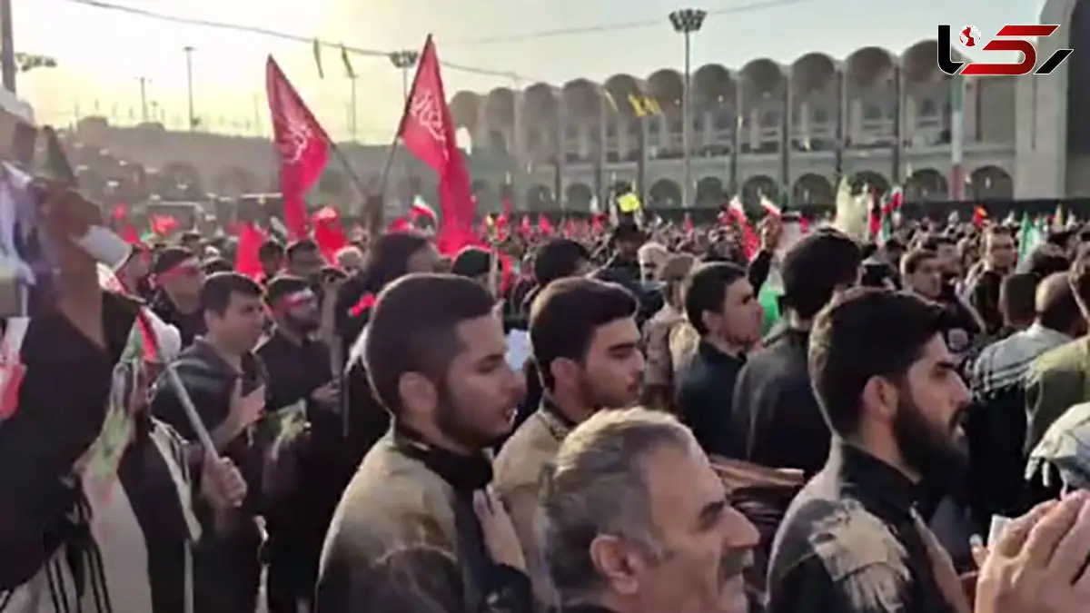 فیلم عزاداری مردم لرستان برای  رهبر شهید ایران