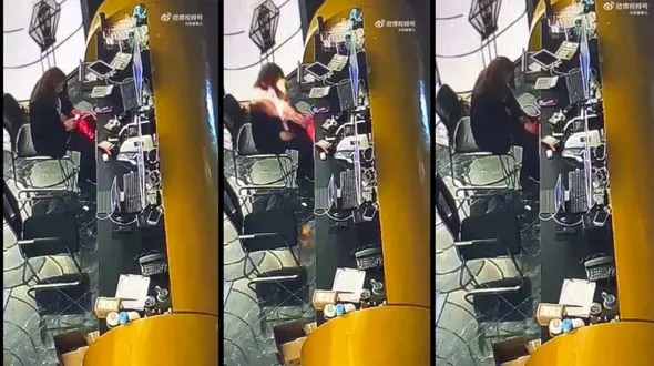 ببینید / حماقت زن جوان در خالی کردن هوای بادکنک هلیومی