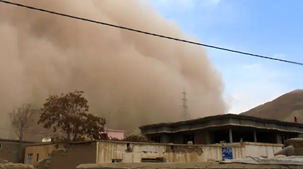 مرگ تلخ 2 کودک در طوفان شدید افغانستان 