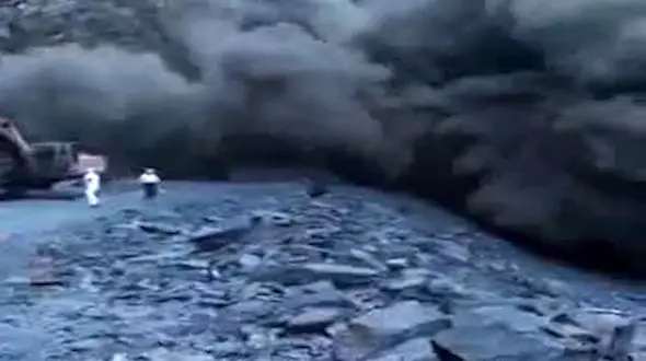 ریزش کوه در داغستان روسیه + فیلم 