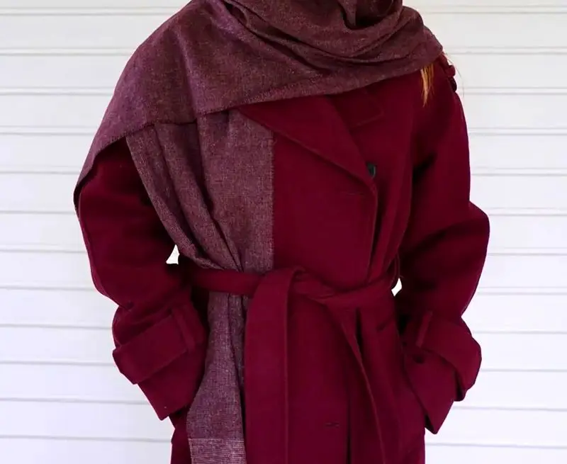 کت آلبالویی ترند شیک