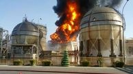 خسارت آتش سوزی پتروشیمی ماهشهر ک 100 میلیون دلار 
