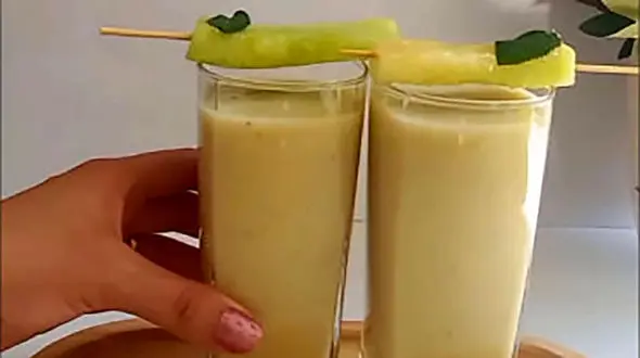 شیک طالبی مناسب ترین نوشیدنی تو فصل بهار + فیلم