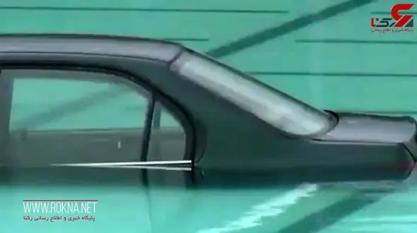 پارک خودرو در داخل استخر توسط راننده ناشی! +تصویر