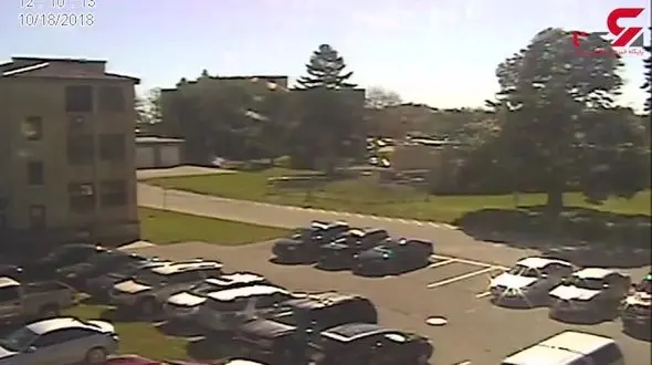 لحظه فرار یک مجرم فرار از اداره پلیس + فیلم