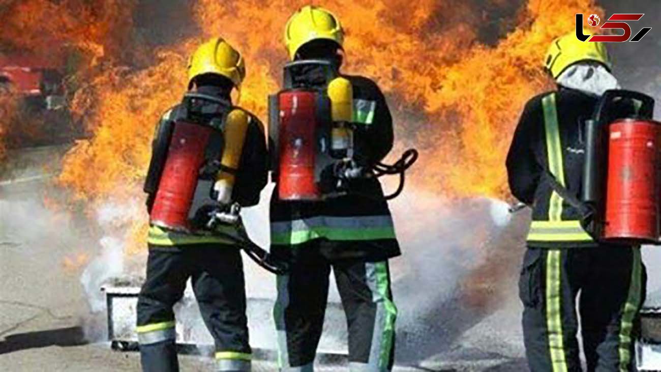 کارگران دامداری در آتش گرفتار شدند/ در اصفهان رخ داد