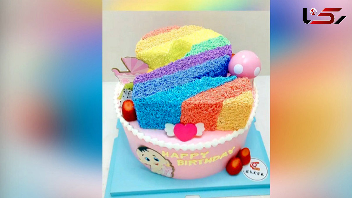 طرز پخت کیک به شکل عدد 2 + فیلم