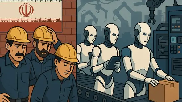 وقتی ربات‌ها نمی‌خوابند، کارگران باید دو برابر کار کنند/ ایران هنوز در برابر هوش مصنوعی و ربات‌ها بی‌نقشه‌ و بی‌سپر است