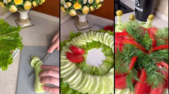 تزئین سالاد فصل + فیلم