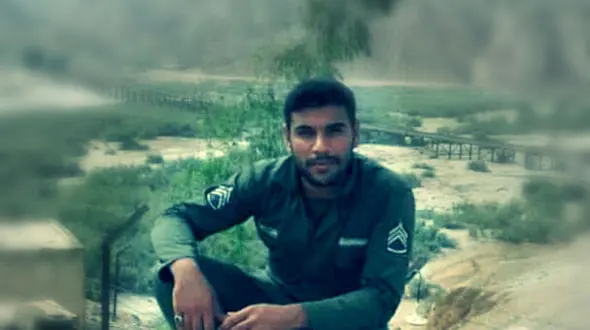 عکس / این سرباز وظیفه شهید شد / سلیم شاوردی در پل زهره خدمت می کرد