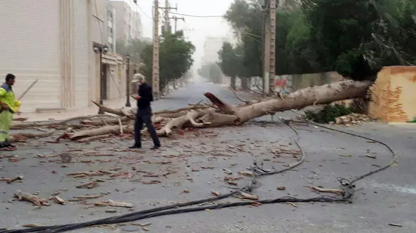 تعطیلی مدارس ودانشگاه‌های آبادان + عکس و فیلم